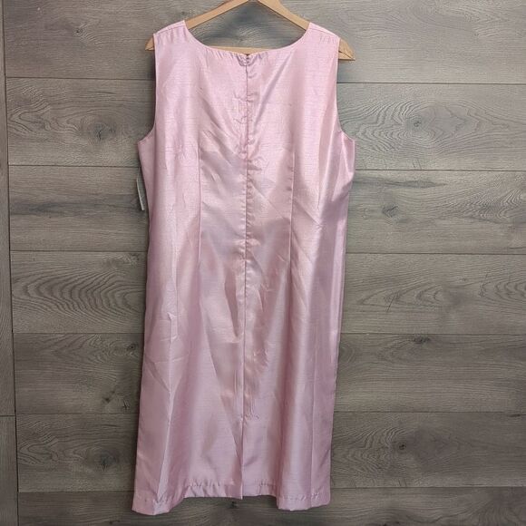 Positive Attitude Rose Pink Dress And Jacket Set Womens Plus Size 16W - Picture 8 of 12